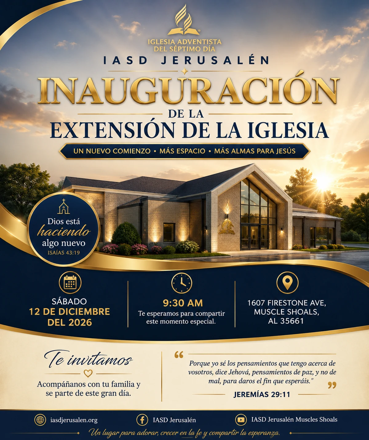 Inauguración de la Extensión de la Iglesia