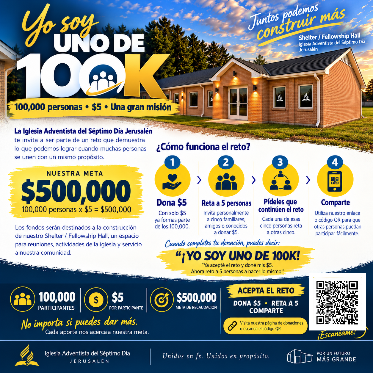 Detalles del reto Yo Soy Uno de 100K